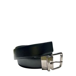 Michael Kors Men’s Black Brown Reversible Faux Leather Belt NWOT